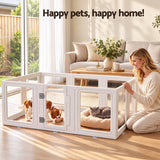 Darrahopens Pet Care > Dog Supplies > Dog Playpens & Gates i.Pet Dog Pet Playpen 10 Panels Clear PET Plastic 152x100x57cm for Puppy Exercise In Australia - Darrahopens