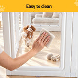 Darrahopens Pet Care > Dog Supplies > Dog Playpens & Gates i.Pet Dog Pet Playpen 10 Panels Clear PET Plastic 152x100x57cm for Puppy Exercise In Australia - Darrahopens