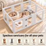 Darrahopens Pet Care > Dog Supplies > Dog Playpens & Gates i.Pet Dog Pet Playpen 10 Panels Clear PET Plastic 152x100x57cm for Puppy Exercise In Australia - Darrahopens