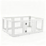 Darrahopens Pet Care > Dog Supplies > Dog Playpens & Gates i.Pet Dog Pet Playpen 10 Panels Clear PET Plastic 152x100x57cm for Puppy Exercise In Australia - Darrahopens