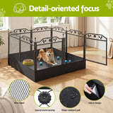 Darrahopens Pet Care > Dog Supplies > Dog Playpens & Gates i.Pet Pet Dog Playpen Heavy-Duty Enclosure Multi-Configuration Indoor Outdoor Black