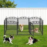 Darrahopens Pet Care > Dog Supplies > Dog Playpens & Gates i.Pet Pet Dog Playpen Heavy-Duty Enclosure Multi-Configuration Indoor Outdoor Black