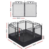 Darrahopens Pet Care > Dog Supplies > Dog Playpens & Gates i.Pet Pet Dog Playpen Heavy-Duty Enclosure Multi-Configuration Indoor Outdoor Black
