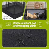 Darrahopens Pet Care > Dog Supplies > Dog Playpens & Gates i.Pet Pet Dog Playpen Heavy-Duty Enclosure Multi-Configuration Indoor Outdoor Black