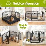 Darrahopens Pet Care > Dog Supplies > Dog Playpens & Gates i.Pet Pet Dog Playpen Heavy-Duty Enclosure Multi-Configuration Indoor Outdoor Black
