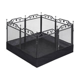 Darrahopens Pet Care > Dog Supplies > Dog Playpens & Gates i.Pet Pet Dog Playpen Heavy-Duty Enclosure Multi-Configuration Indoor Outdoor Black