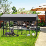 Darrahopens Pet Care > Dog Supplies > Dog Playpens & Gates Jumbo Outdoor Dog Kennel Heavy Duty Pet Playpen Pre-galvanized Animal Cage Fence