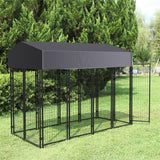 Darrahopens Pet Care > Dog Supplies > Dog Playpens & Gates Jumbo Outdoor Dog Kennel Heavy Duty Pet Playpen Pre-galvanized Animal Cage Fence