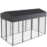 Darrahopens Pet Care > Dog Supplies > Dog Playpens & Gates Jumbo Outdoor Dog Kennel Heavy Duty Pet Playpen Pre-galvanized Animal Cage Fence