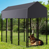 Darrahopens Pet Care > Dog Supplies > Dog Playpens & Gates Jumbo Outdoor Dog Kennel Heavy Duty Pet Playpen Pre-galvanized Animal Cage Fence