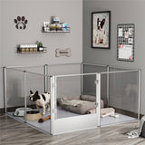 Darrahopens Pet Care > Dog Supplies > Dog Playpens & Gates Versatile Sleek Thick Acrylic Pet Playpen Dog Puppies Run Kennel Rabbit Play Pen