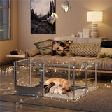 Darrahopens Pet Care > Dog Supplies > Dog Playpens & Gates Versatile Sleek Thick Acrylic Pet Playpen Dog Puppies Run Kennel Rabbit Play Pen