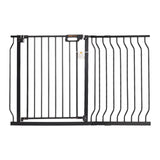 Darrahopens Pet Care > Dog Supplies > Dog Playpens & Gates VEVOR Baby Gate, 749-1229 mm Extra Wide, 762 mm High, Dog Gate for Stairs Doorways and House, Easy Step Walk Thru Auto Close Child Gate Pet Security Gate with Pressure Mount and Wall Mount Kit, Black