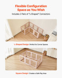 Darrahopens Pet Care > Dog Supplies > Dog Playpens & Gates VEVOR Dog Whelping Box, 1.54x1x0.6 m Plastic Dog Whelping Pen for Medium Sized Dogs, Waterproof Transparent  Puppy Playpen with Windows & Door Lock, Easy to Clean, Durable Indoor Pet Dogs Cats Birth Kit