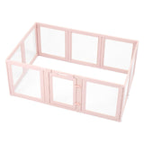 Darrahopens Pet Care > Dog Supplies > Dog Playpens & Gates VEVOR Dog Whelping Box, 1.54x1x0.6 m Plastic Dog Whelping Pen for Medium Sized Dogs, Waterproof Transparent  Puppy Playpen with Windows & Door Lock, Easy to Clean, Durable Indoor Pet Dogs Cats Birth Kit