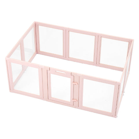 Darrahopens Pet Care > Dog Supplies > Dog Playpens & Gates VEVOR Dog Whelping Box, 1.54x1x0.6 m Plastic Dog Whelping Pen for Medium Sized Dogs, Waterproof Transparent  Puppy Playpen with Windows & Door Lock, Easy to Clean, Durable Indoor Pet Dogs Cats Birth Kit