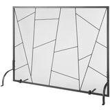 Darrahopens Pet Care > Dog Supplies > Dog Playpens & Gates VEVOR Fireplace Screen Single Panel, Sturdy Iron Mesh Fireplace Screen, 906(L) x720(H)MM Spark Guard Cover, Simple Installation, Free Standing Fire Fence Grate for Living Room Home Decor Modern