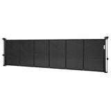 Darrahopens Pet Care > Dog Supplies > Dog Playpens & Gates VEVOR Retractable Baby Gate, 870 mm Tall, Extends up to 2800 mm Wide, Retractable Gate for Kids or Pets, Mesh Material, Easy to Install for Indoor Stairs, Doorways, Hallways, Playrooms, Black