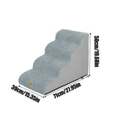 Darrahopens Pet Care > Dog Supplies > Dog Steps & Ramps Curved Dog Ramp Stairs for Training & Bed