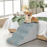 Darrahopens Pet Care > Dog Supplies > Dog Steps & Ramps Curved Dog Ramp Stairs for Training & Bed