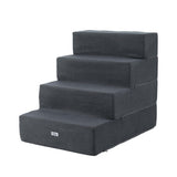 Darrahopens Pet Care > Dog Supplies > Dog Steps & Ramps i.Pet Dog Ramp Foam Dog Cover Stairs Portable Cat Ladder For Sofa Bed 4 Steps