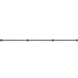 Darrahopens Pet Care > Dog Supplies > Dog Steps & Ramps VEVOR Pipe Stair Handrail, 11FT Staircase Handrail, 440LBS Load Capacity Carbon Steel Pipe Handrail, Industrial Pipe Handrail with Wall Mount Support, Round Corner Wall Handrailing for Indoor, Outdoor