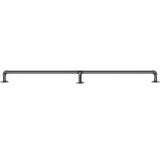 Darrahopens Pet Care > Dog Supplies > Dog Steps & Ramps VEVOR Pipe Stair Handrail, 7FT Staircase Handrail, 440LBS Load Capacity Carbon Steel Pipe Handrail, Industrial Pipe Handrail with Wall Mount Support, Round Corner Wall Handrailings for Indoor, Outdoor