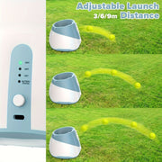 Darrahopens Pet Care > Dog Supplies > Dog Training Aids automatic dog ball launcher, dog ball thrower, rechargeable dog ball thrower, interactive dog toy, dog tennis ball launcher, fetch toy for dogs, indoor dog toy, outdoor dog toy, high energy dog toy, Australian dog toy - Blue - Size L