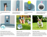 automatic dog ball launcher, dog ball thrower, rechargeable dog ball thrower, interactive dog toy, dog tennis ball launcher, fetch toy for dogs, indoor dog toy, outdoor dog toy, high energy dog toy, Australian dog toy - Blue - Size L
