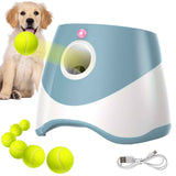 automatic dog ball launcher, dog ball thrower, rechargeable dog ball thrower, interactive dog toy, dog tennis ball launcher, fetch toy for dogs, indoor dog toy, outdoor dog toy, high energy dog toy, Australian dog toy - Blue - Size L