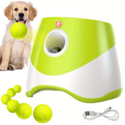 Darrahopens Pet Care > Dog Supplies > Dog Training Aids automatic dog ball launcher, dog ball thrower, rechargeable dog ball thrower, interactive dog toy, dog tennis ball launcher, fetch toy for dogs, indoor dog toy, outdoor dog toy, high energy dog toy, Australian dog toy - Green - Size L