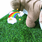 Darrahopens Pet Care > Dog Supplies > Dog Training Aids L Size Realistic Artificial Grass Dog Potty Pad - Indoor/Outdoor Pet Training Turf, Easy to Clean PE & TPR Material