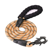 Darrahopens Pet Care > Dog Supplies > Dog Training Aids Orange High Strength Nylon Rope Dog Leash | 1.5M Heavy Duty Lead with Anodized Frog Clip | Padded Comfort Handle for Training