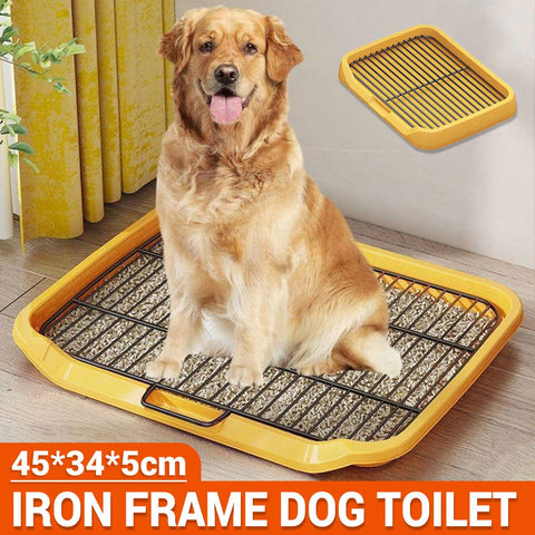 Darrahopens Pet Care > Dog Supplies > Dog Training Aids Pet Training Pad Dog Potty Toilet Large Size Portable With Tray Mat For Indoor