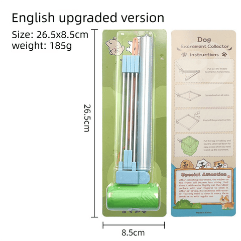 Darrahopens Pet Care > Dog Supplies > Dog Training Aids Upgraded Aluminium Telescopic Dog Poop Scooper Large Size Heavy Duty Waste Collector for Medium to Large Dogs Over 15kg