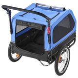 Darrahopens Pet Care > Dog Supplies > Dog Training Aids VEVOR Dog Bike Trailer, Supports up to 40 kg, 2-in-1 Pet Stroller Cart Bicycle Carrier for Small & Large Dogs, Easy Folding Frame with Quick Release Wheel, Universal Bicycle Coupler, Internal Leash