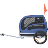 Darrahopens Pet Care > Dog Supplies > Dog Training Aids VEVOR Dog Bike Trailer, Supports up to 45 kg, Pet Cart Bicycle Carrier, Easy Folding Frame with Quick Release Wheels, Universal Bicycle Coupler, Reflectors, Flag, Collapsible to Store, Blue/Black