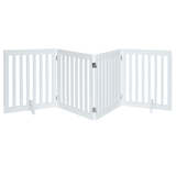 Darrahopens Pet Care > Dog Supplies Four Panel Freestanding Dog Gate, White