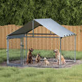 Darrahopens Pet Care > Dog Supplies i.Pet Dog Kennel Large House XL Pet Run Cage Puppy Outdoor Enclosure With Roof
