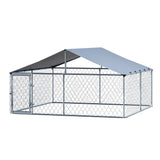 Darrahopens Pet Care > Dog Supplies i.Pet Dog Kennel Large House XXL Pet Run Cage Puppy Outdoor Enclosure With Roof