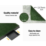 Darrahopens Pet Care > Dog Supplies i.Pet Pet Training Pad Dog Potty Toilet Large Portable With Tray Grass 2 Mats