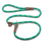 Darrahopens Pet Care > Dog Supplies Mendota British Style Slip Leash - Length 1/2in x 6ft(13mm x 1.8m) - Kelly Green Confetti