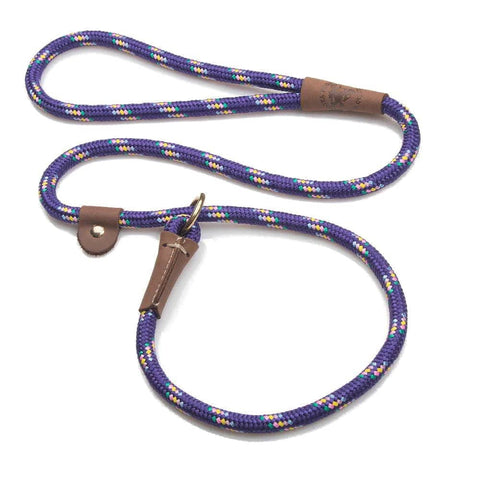 Darrahopens Pet Care > Dog Supplies Mendota British Style Slip Leash - Length 1/2in x 6ft(13mm x 1.8m) - Purple Confetti
