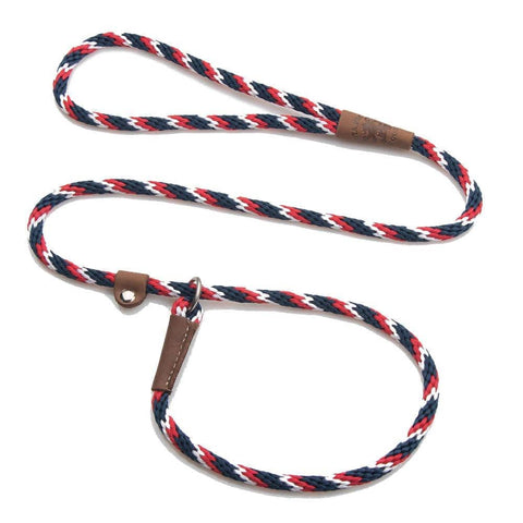 Darrahopens Pet Care > Dog Supplies Mendota British Style Slip Leash - Length 1/2in x 6ft(13mm x 1.8m) - Tricolour Pride