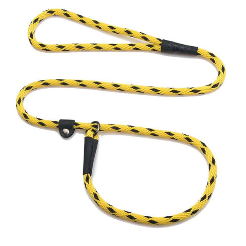 Darrahopens Pet Care > Dog Supplies Mendota British Style Slip Leash - Length 3/8in x 6ft(10mm x 1.8m) - Black Ice - Yellow