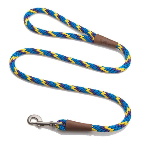 Darrahopens Pet Care > Dog Supplies Mendota Clip Leash Large - lengths 1/2in x 6ft(13mm x1.8m) Made in the USA - Tricolour Sunset