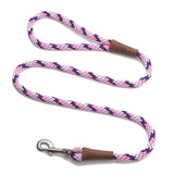 Darrahopens Pet Care > Dog Supplies Mendota Clip Leash Small - lengths 3/8in x 4ft(10mm x1.2m) Made in the USA - Tricolour Lilac