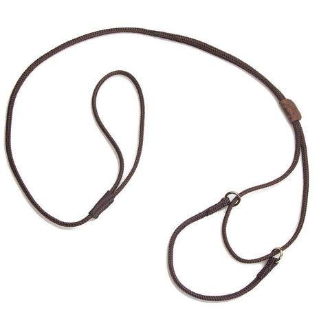 Darrahopens Pet Care > Dog Supplies Mendota Martingale Dog Show Leash - Large 12-22 (30cm-56cm) - Made in the USA - Dark Brown