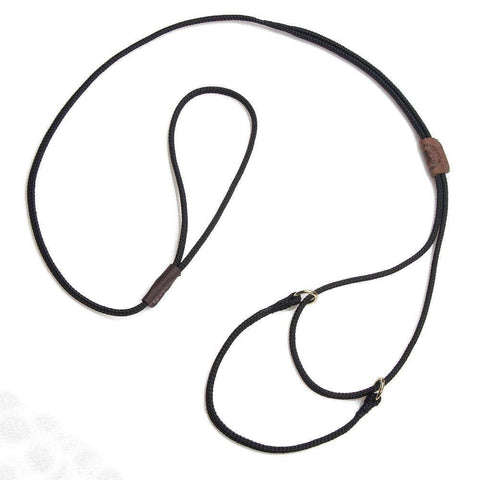 Darrahopens Pet Care > Dog Supplies Mendota Martingale Dog Show Leash - Small 8-14 (20cm-36cm) - Made in the USA - Black