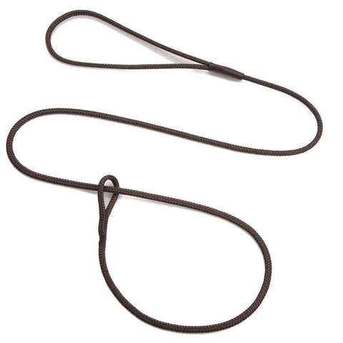 Darrahopens Pet Care > Dog Supplies Mendota Show Loop Leash/Leash Lightweight DARK BROWN